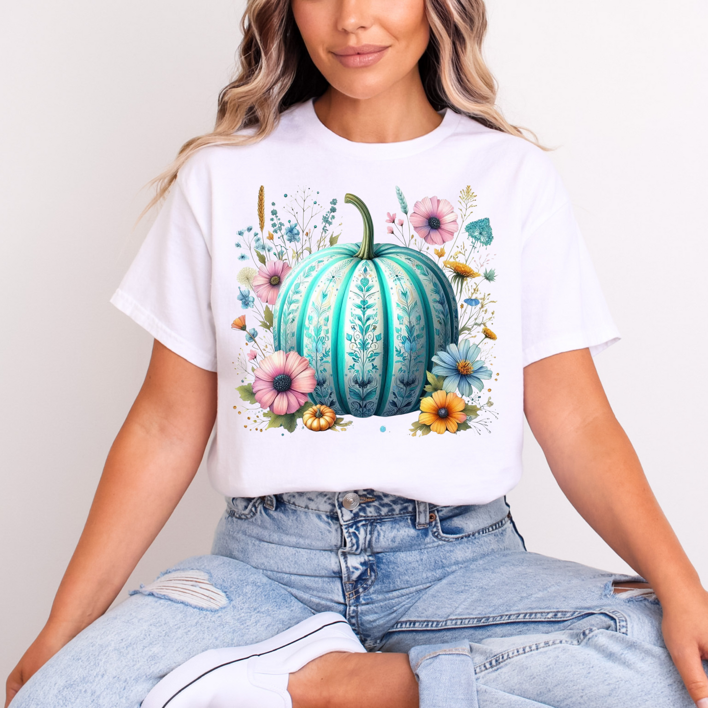 Fall pumpkin (Teal)