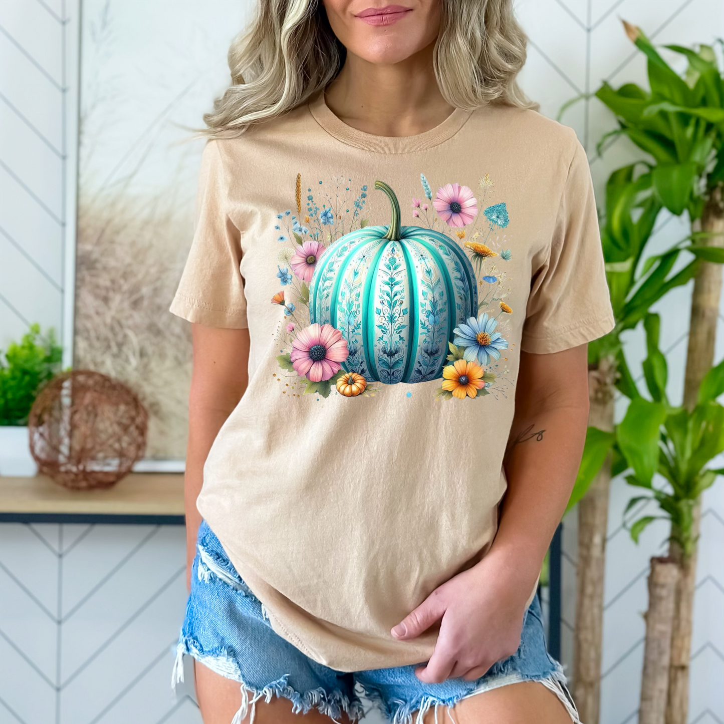 Fall pumpkin (Teal)