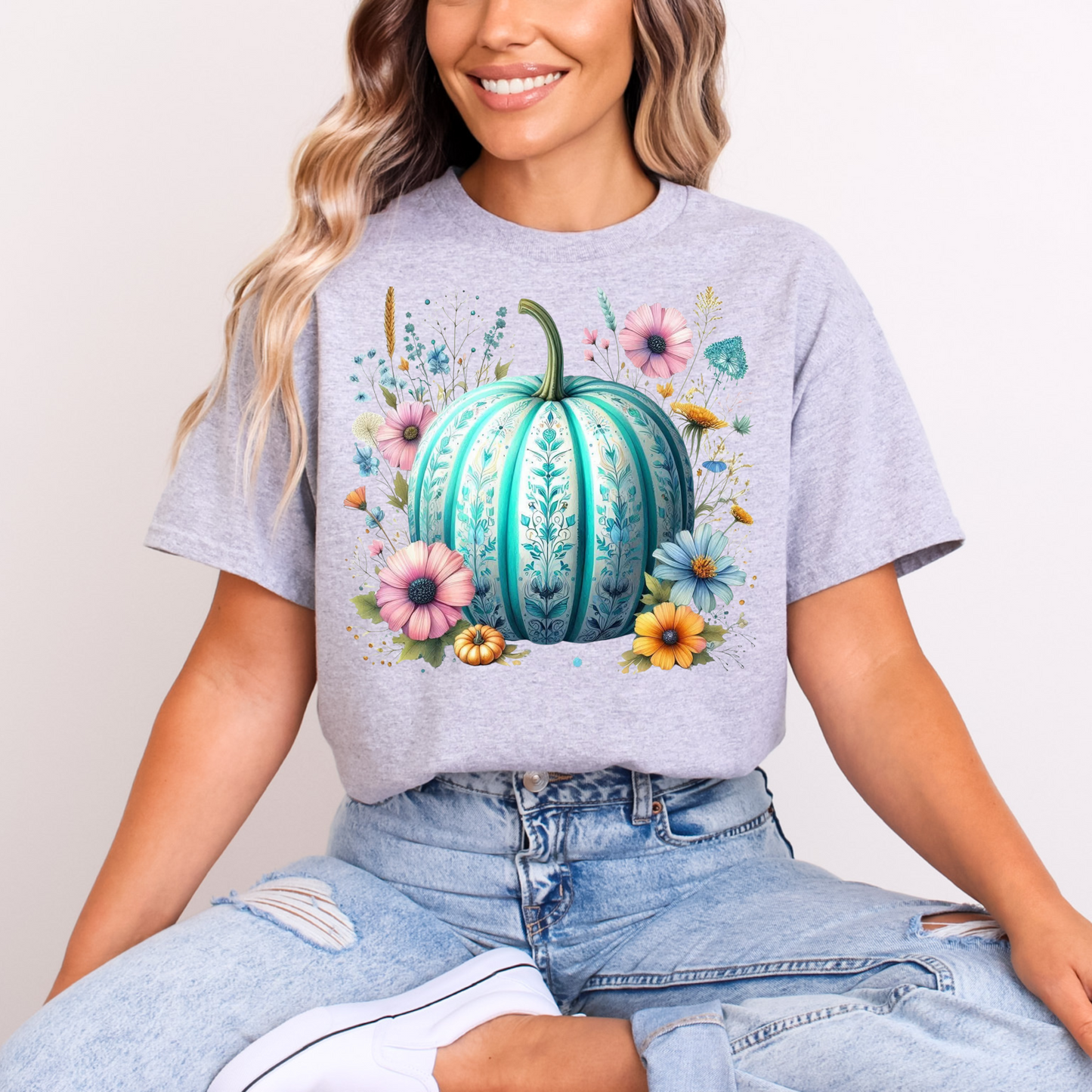 Fall pumpkin (Teal)