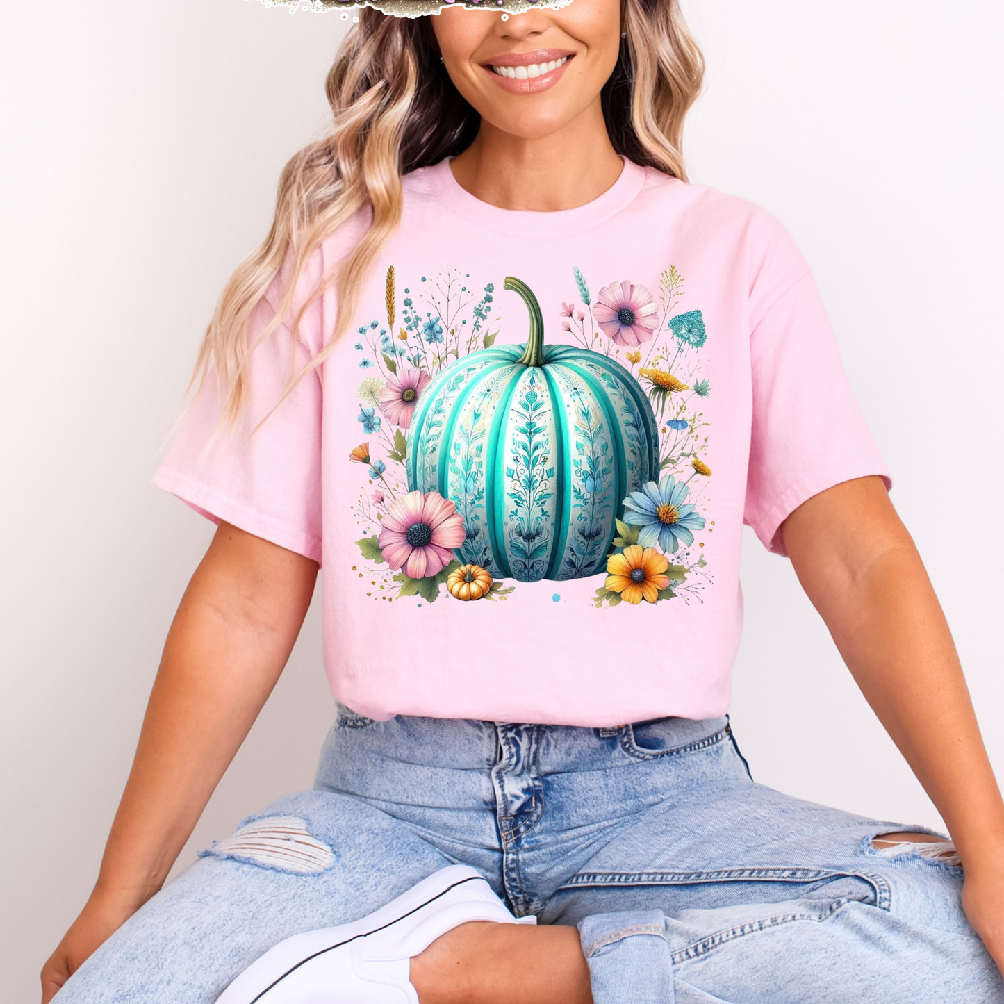 Fall pumpkin (Teal)