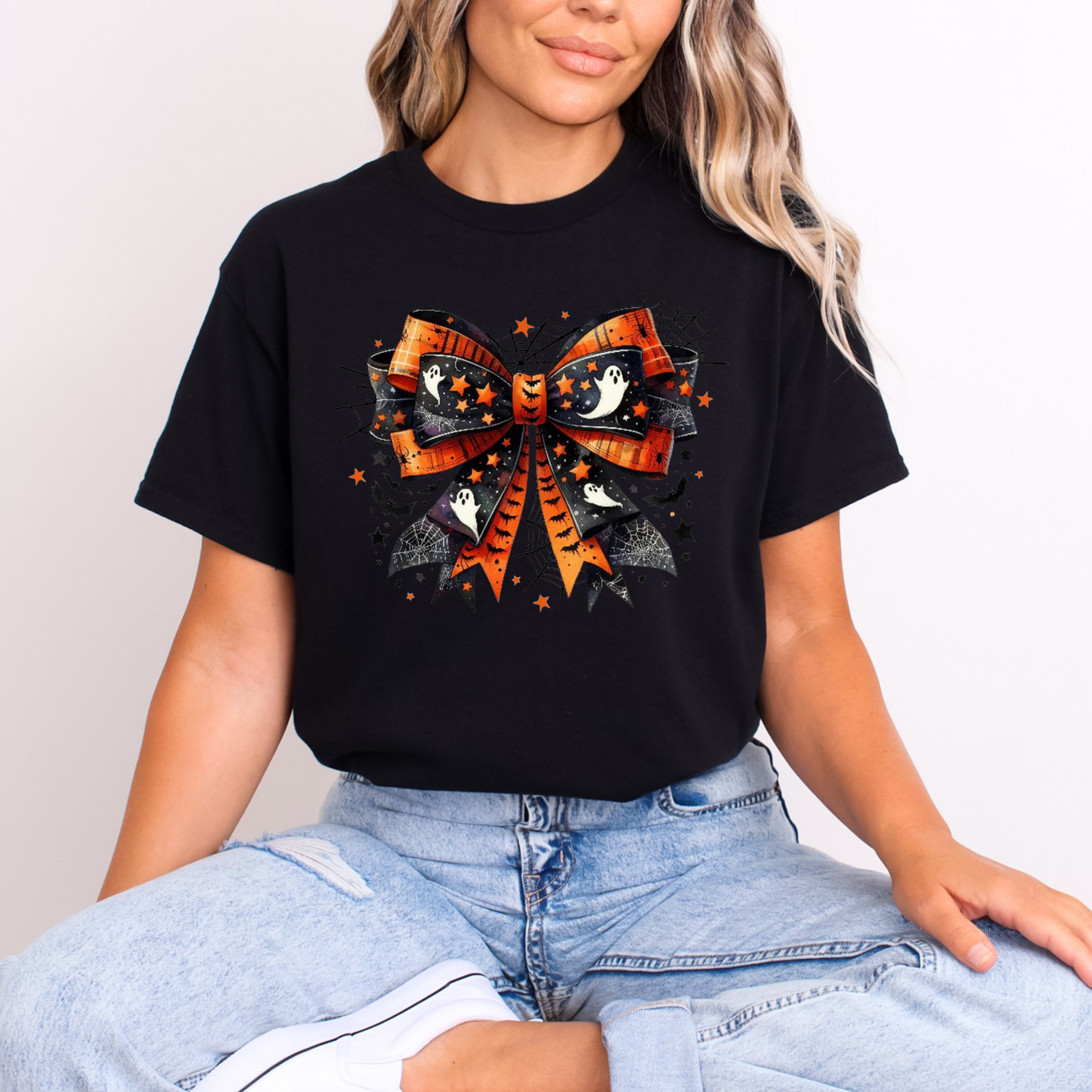 Black & Orange Bow