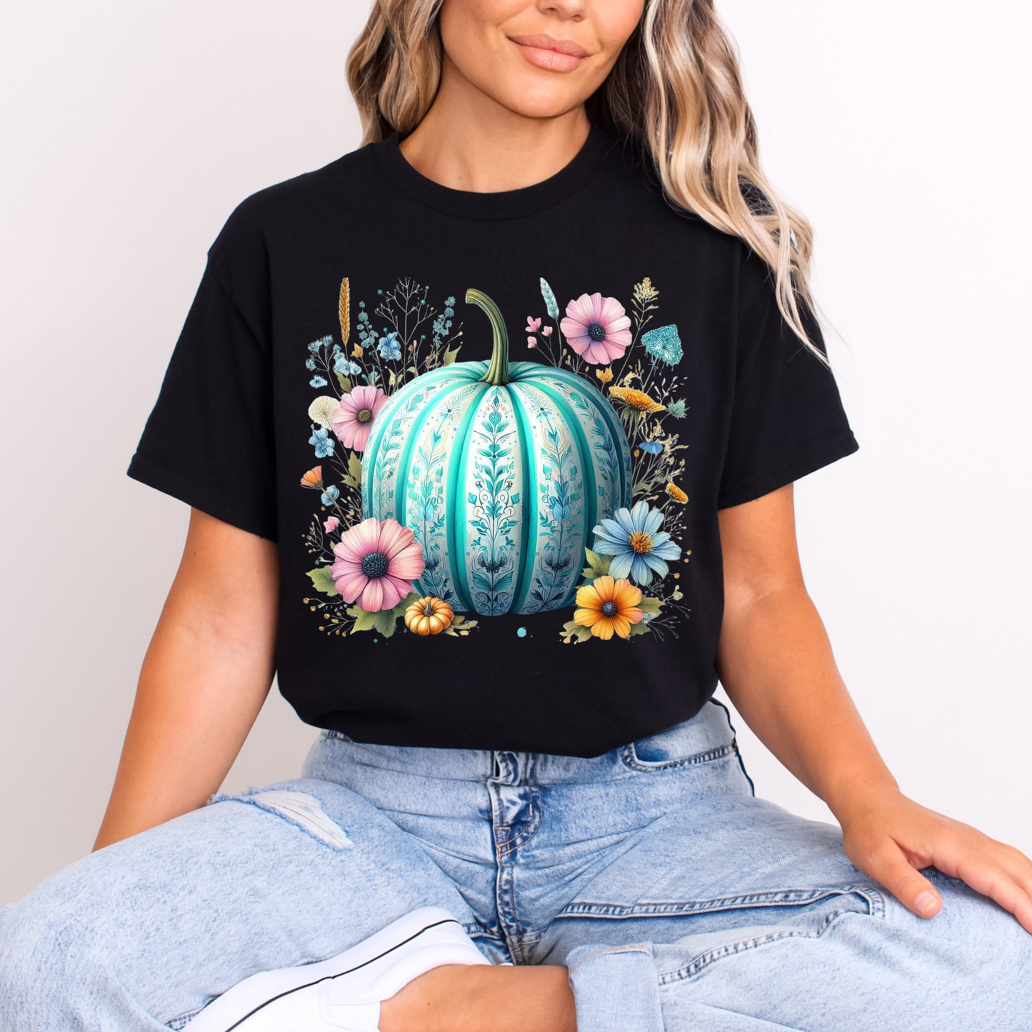 Fall pumpkin (Teal)