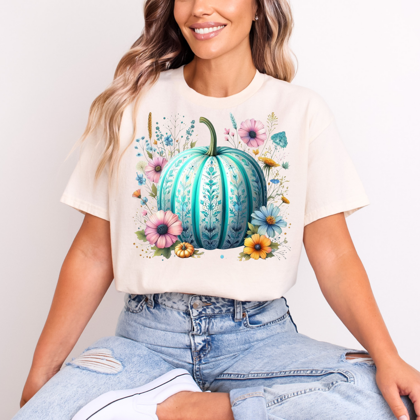 Fall pumpkin (Teal)