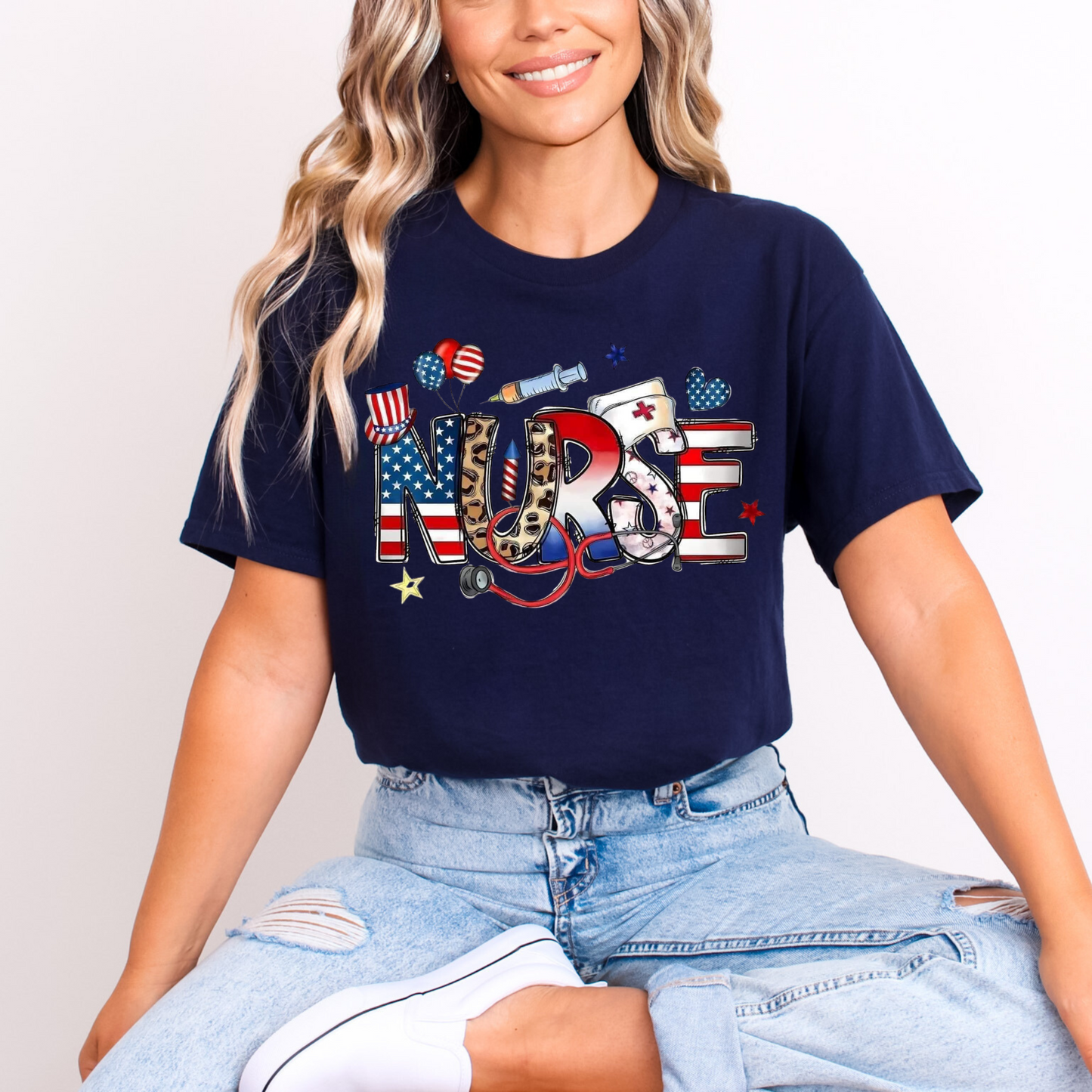 Patriotic nurse