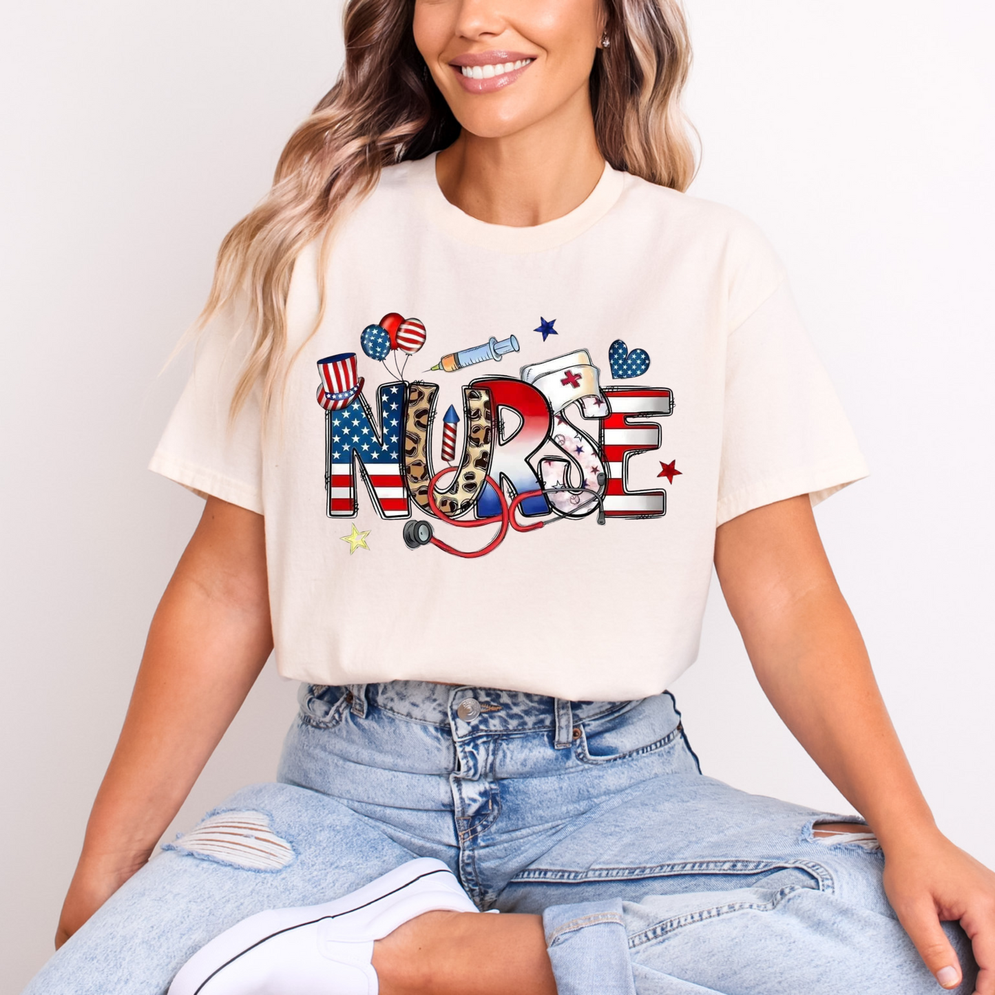 Patriotic nurse