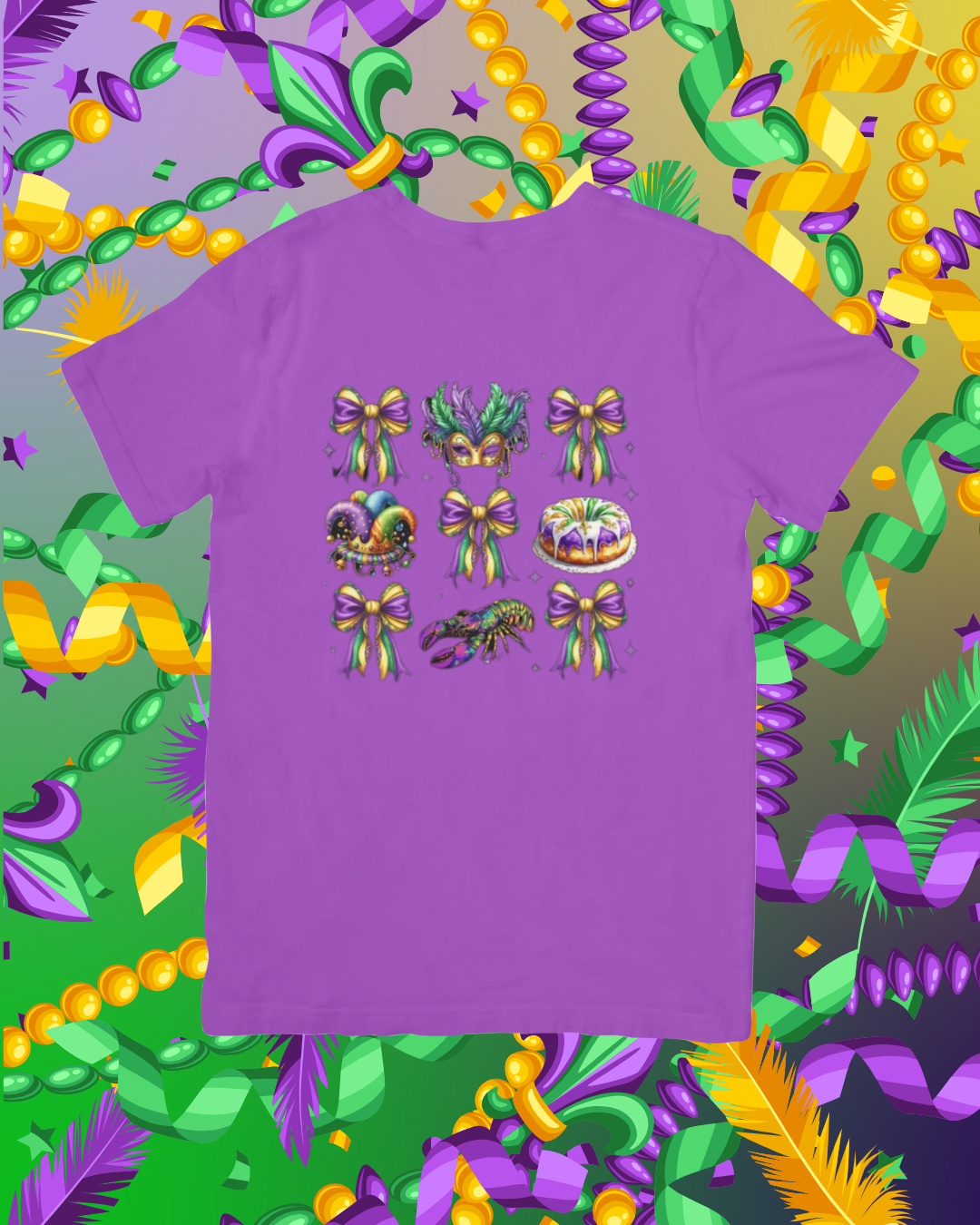 Mardi Gras Bow, Hats & Mask