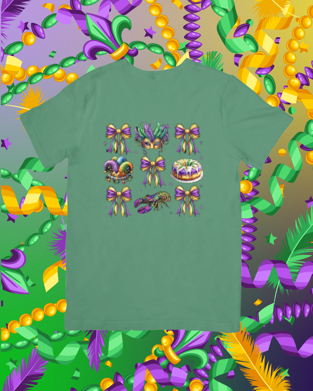 Mardi Gras Bow, Hats & Mask