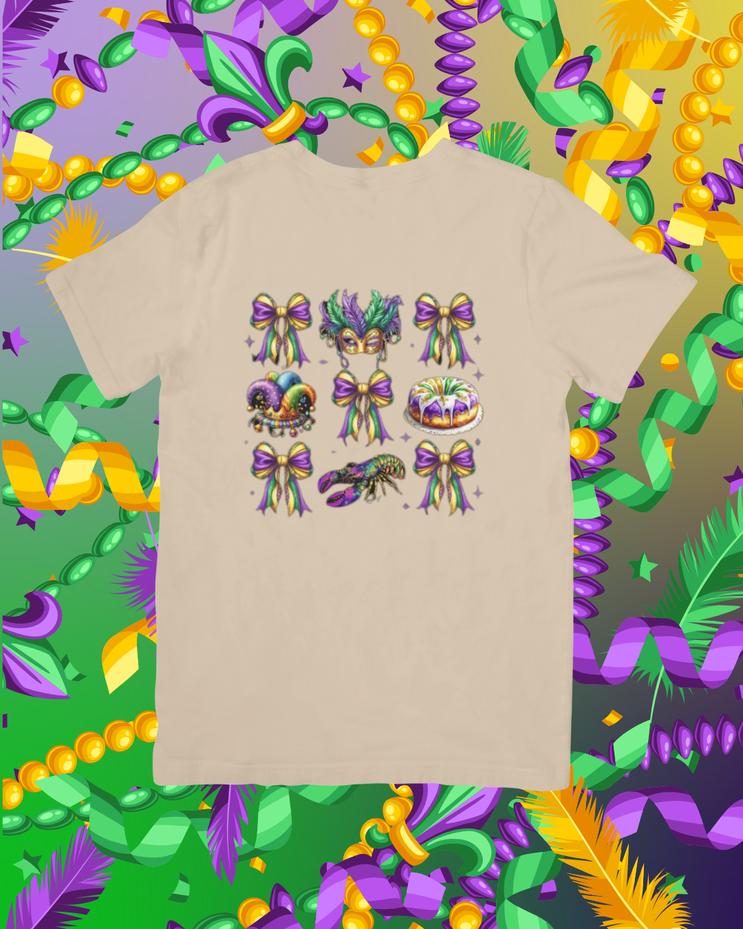 Mardi Gras Bow, Hats & Mask