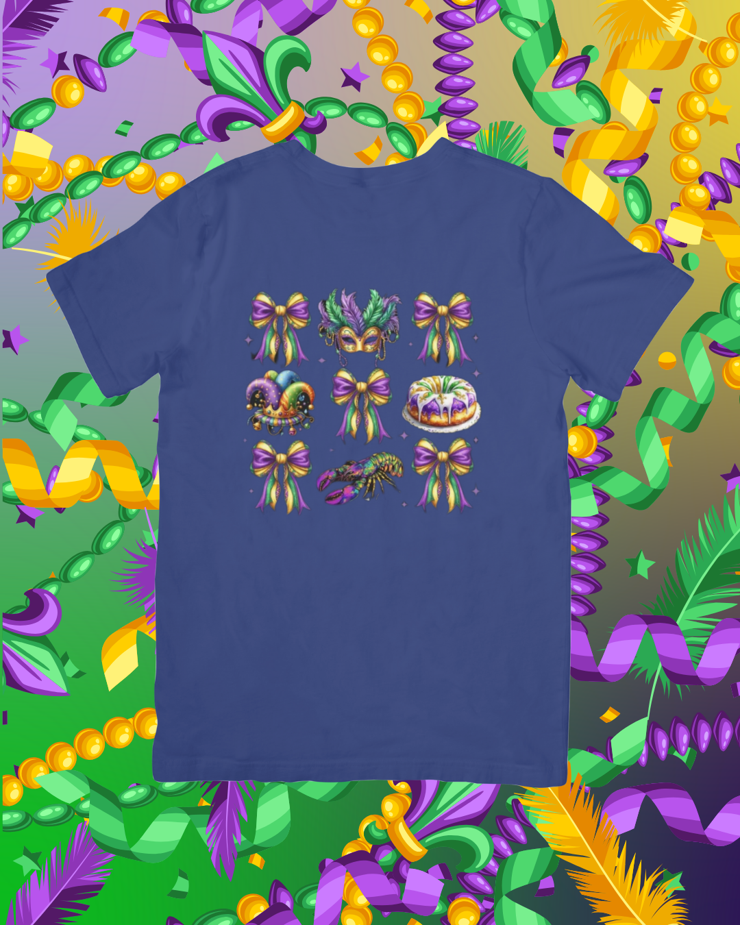 Mardi Gras Bow, Hats & Mask
