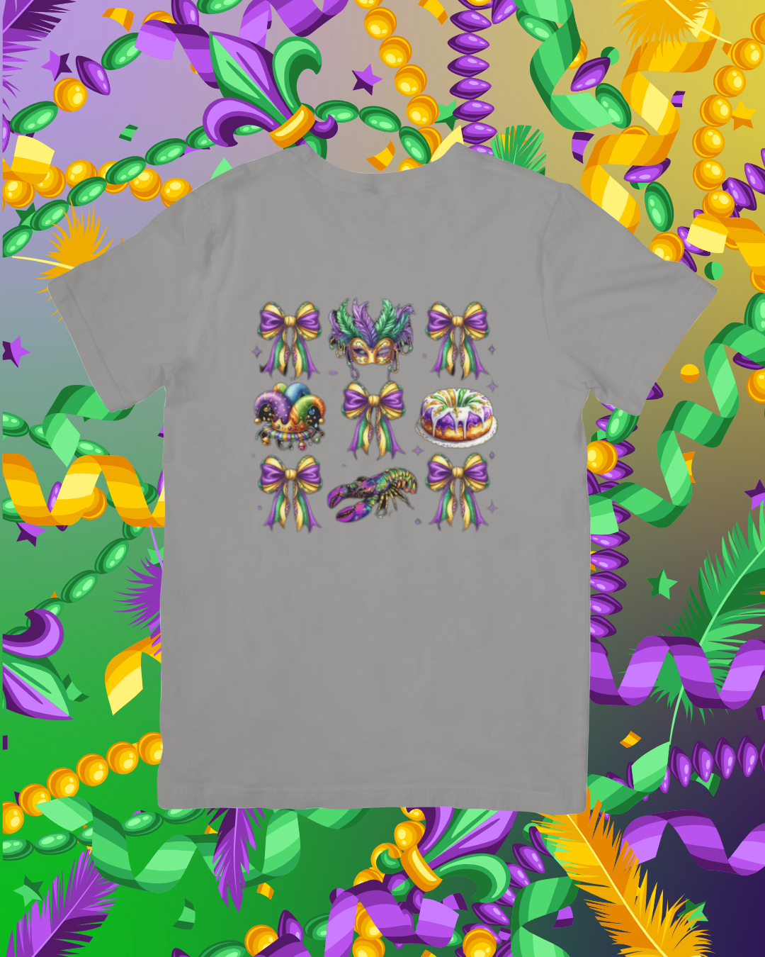 Mardi Gras Bow, Hats & Mask