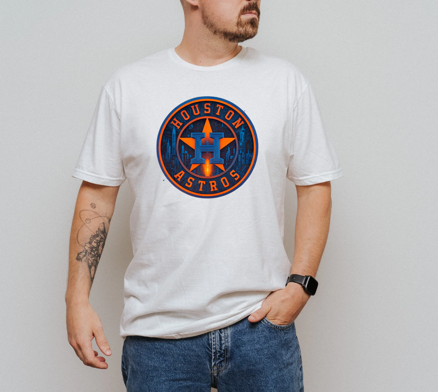 Houston Astros space city background