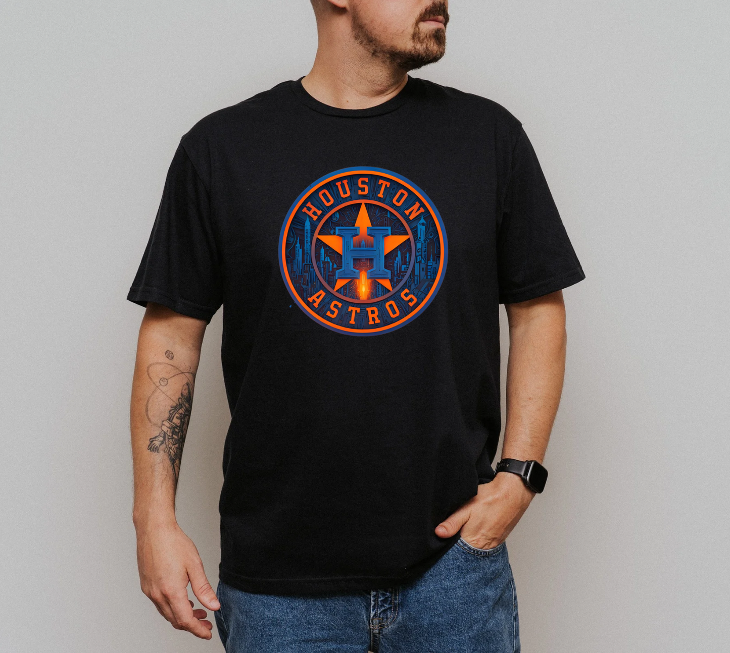 Houston Astros space city background