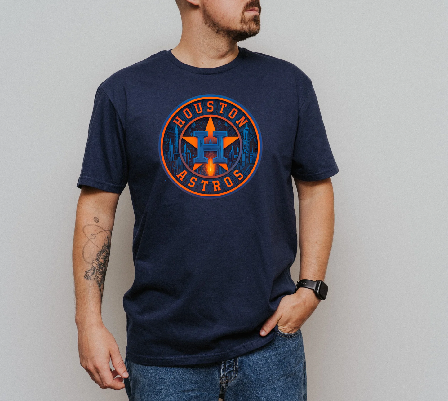 Houston Astros space city background