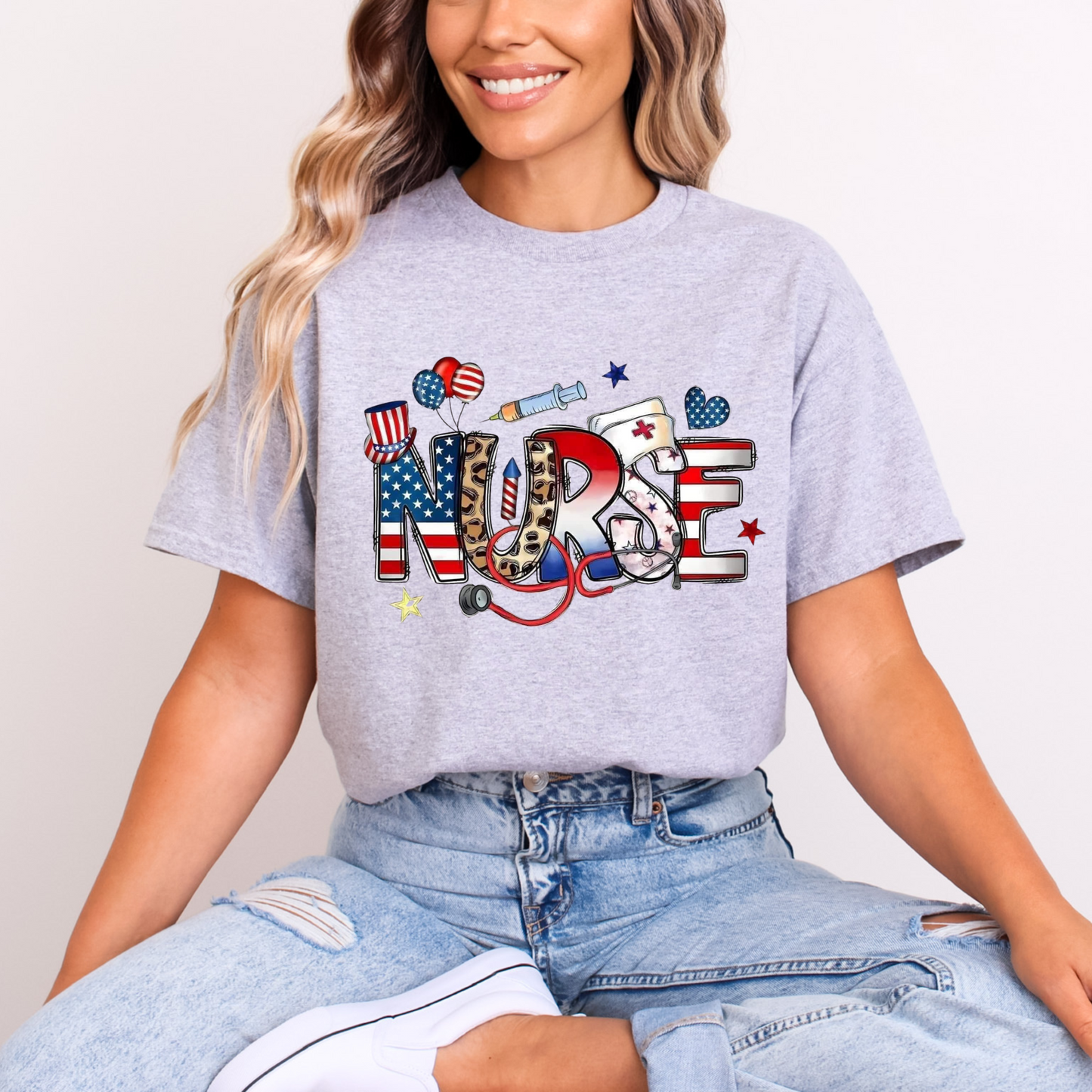 Patriotic nurse