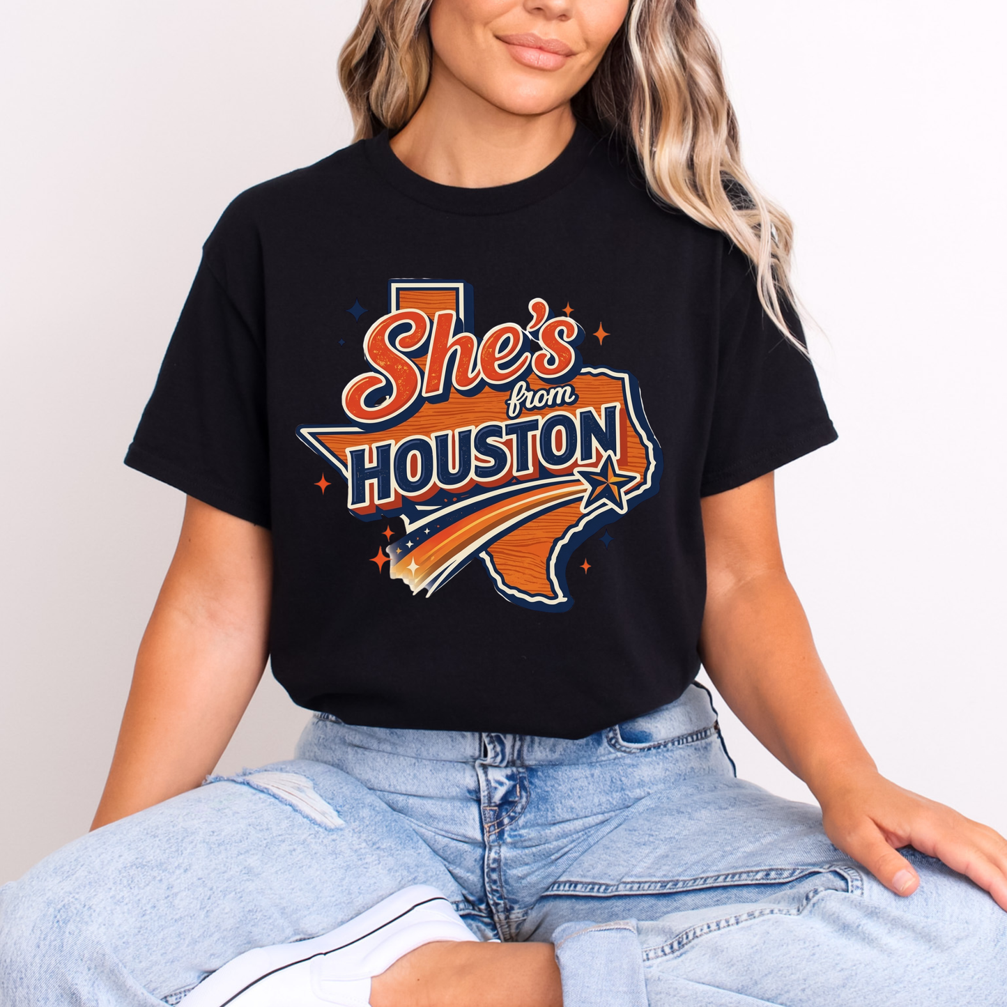 She’s from Houston orange