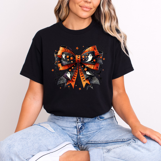 Black & Orange Bow