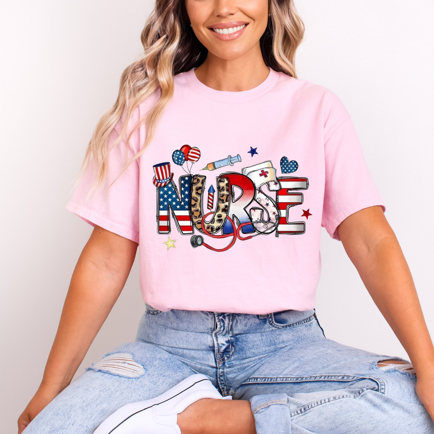 Patriotic nurse