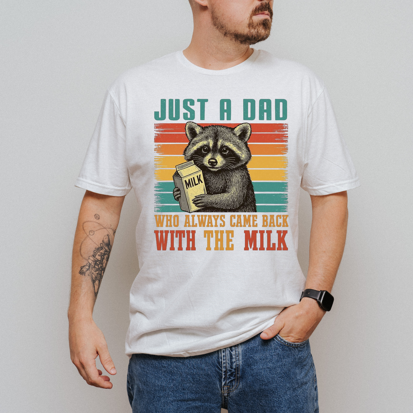 Just a dad, who always came back with the milk