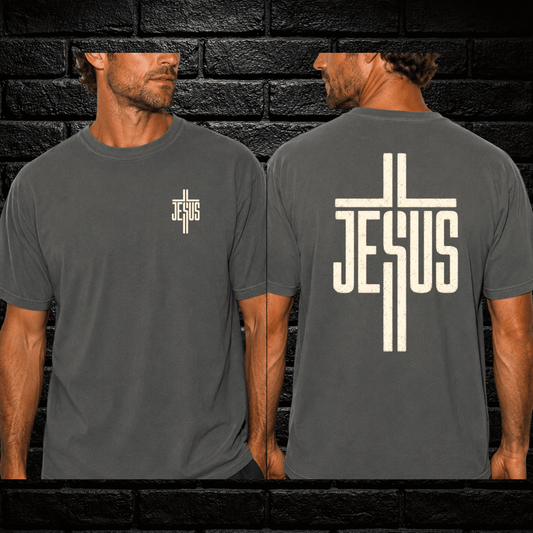 Jesus (vintage-distressed cream color)