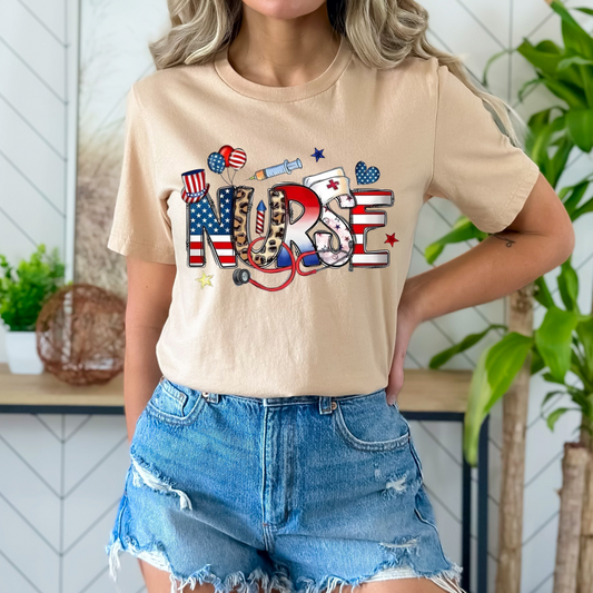 Patriotic nurse