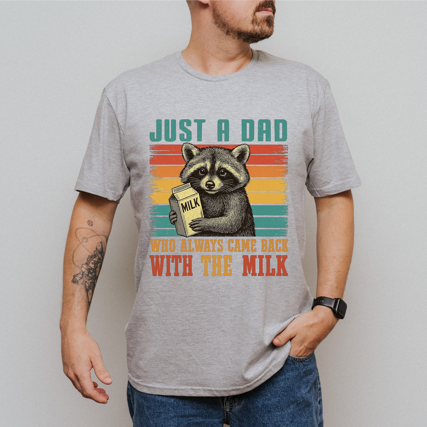 Just a dad, who always came back with the milk