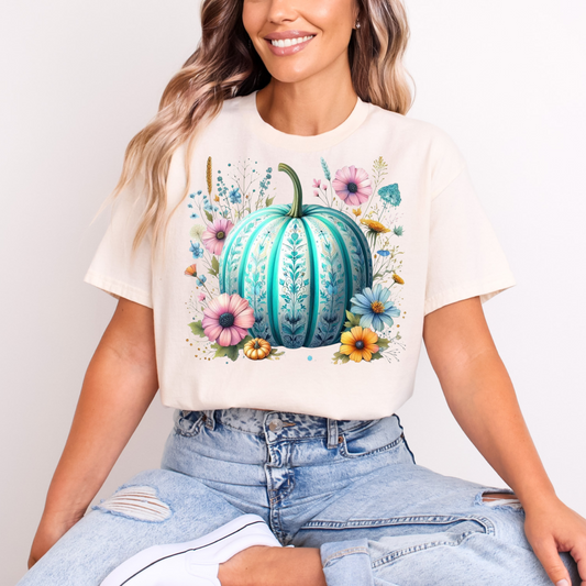 Fall pumpkin (Teal)
