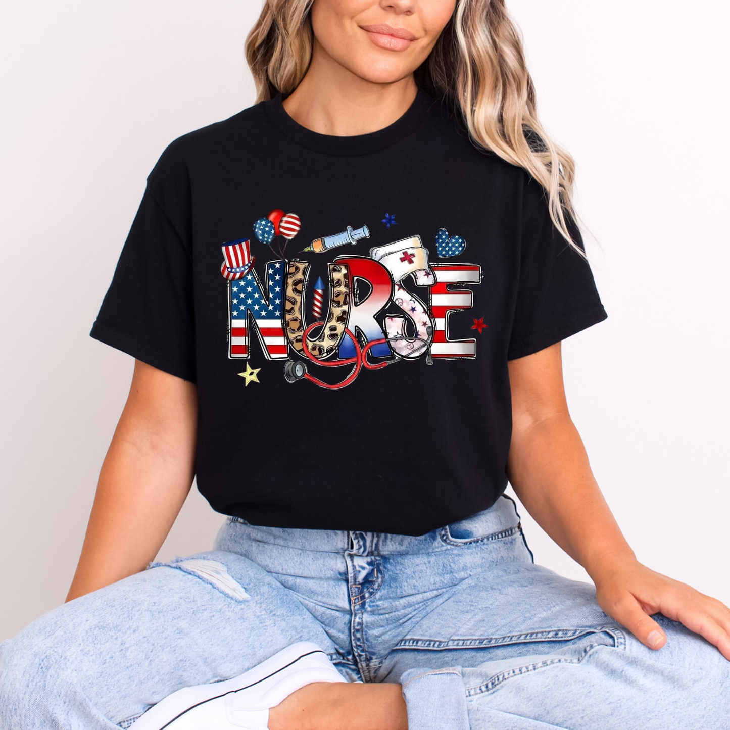 Patriotic nurse