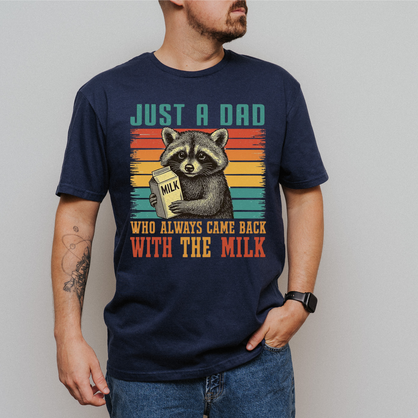 Just a dad, who always came back with the milk
