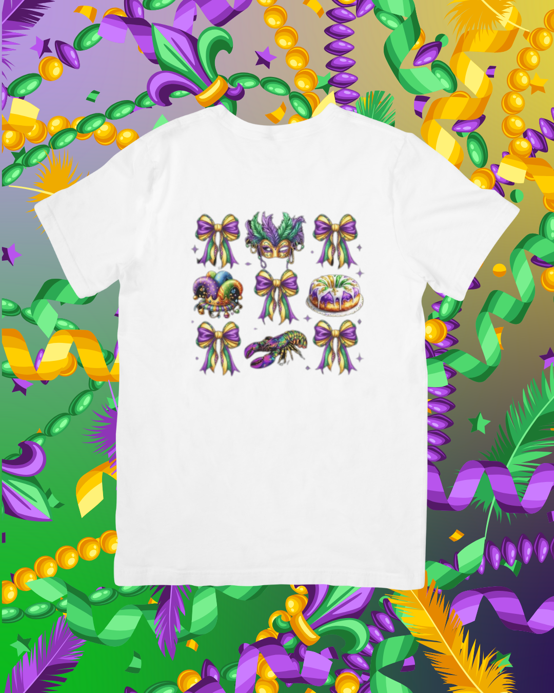 Mardi Gras Bow, Hats & Mask