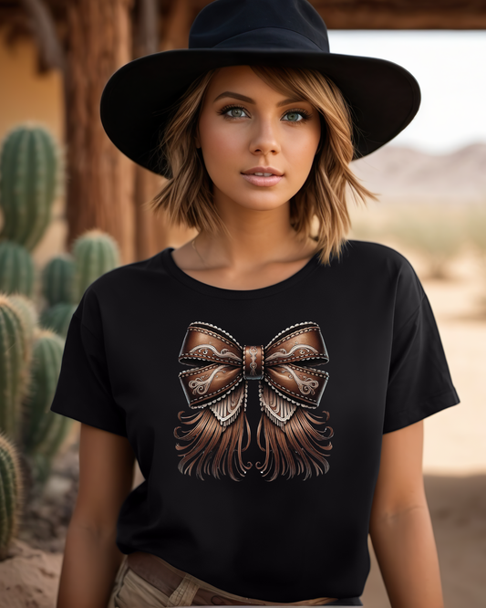 Western Leather Bow