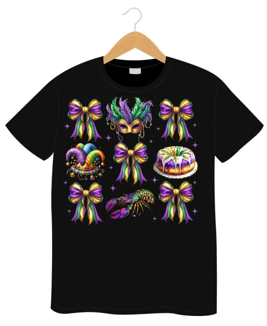 Mardi Gras Bow, Hats & Mask