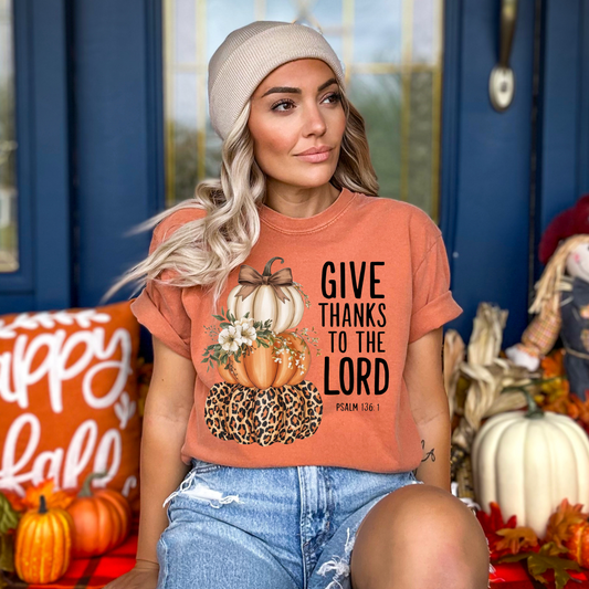 Give thanks to the Lord COMFORT COLOR IN YAM ONLY